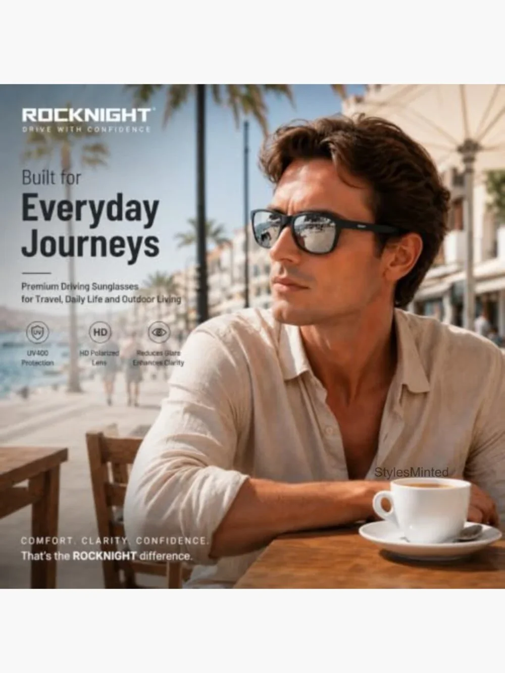 Polarized Driving Sunglasses with Spring Hinges